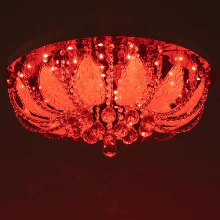 Svetogor chandelier "Simoda" 8x60W E27 LED lighting chrome 60x60cm-10