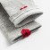 Women's socks minku "hearts", gray color, size 36-39 (23-25 ​​cm)