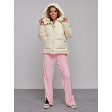 Winter jacket, size 48, light yellow color-4