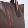 Shopper bag on magnet, brown color