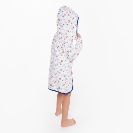 A robe for a boy was anchored, white, height 104 cm-4
