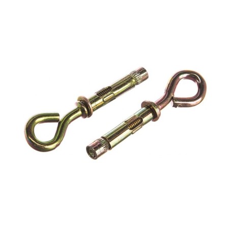 Anchor bolt of the bison, with a ring, yellow -preserved, 12x70 mm, 25 pcs