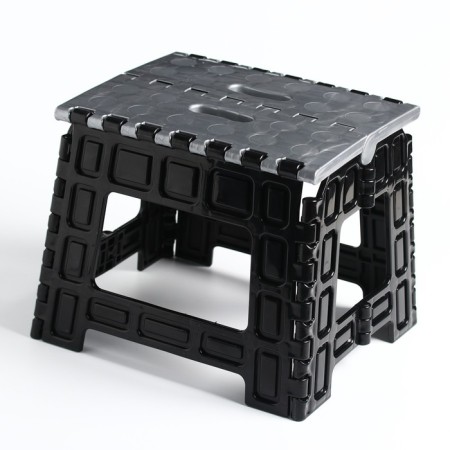 Children's stool - stand, folding, black color-1