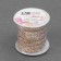 The braid of the finishing “Blutchik” with a gold thread, 5 mm, 27 ± 1 m, beige color
