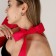 Carnival accessory - sleeve + voluminous shoulder, color fuchsia + surprise