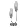 Table lamp 2x60W E14, size 21.5x21.5x52 cm
