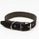 Collar combined leather/tarpaulin, 69 x 3.5 cm, decorated, Osh 45-60 cm, black