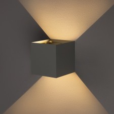 LED LED wall-mounted FSD-004, 6 W, 450 lm, 3000k, IP54, 220 V, metal, gray