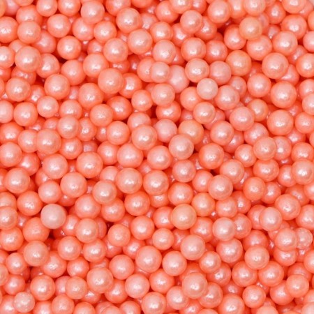Confectionery sprinkling balls 4 mm, glossy pink, 50 g