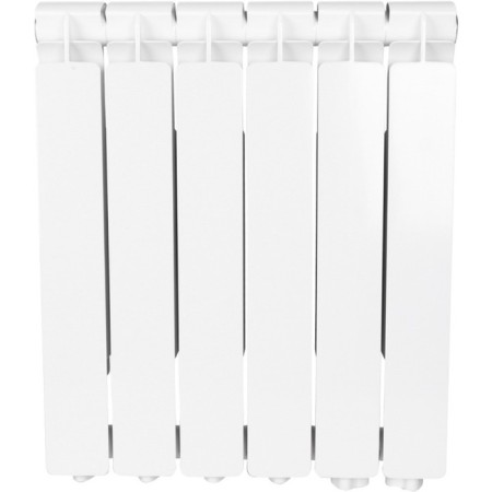Aluminum radiator Stout Bravo, 500 x 80 mm, 6 sections, lower right connection-1