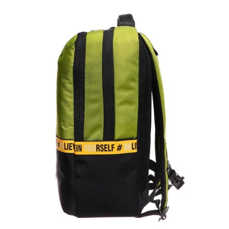 Youth backpack 43 x 29 x 15 cm, Grizzly, ergonomic back, laptop department, black/green-3
