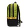 Youth backpack 43 x 29 x 15 cm, Grizzly, ergonomic back, laptop department, black/green