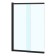 Bath curtain Azario Boston 143, 80x140 cm, sliding, black matte profile