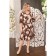 Women's dress, size 56, brown color