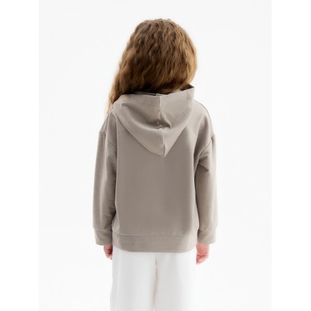 Children's hoodie minaku, gray color, height 140 cm-4