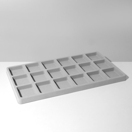 Decoration for decorations 18 cells, plastic, 35 × 20 × 1.5 cm, color gray color-1