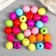 Beads for creativity plastic "Ribbed" set of 30 pcs 1.2x1.2 cm