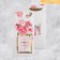 Envenue for money "Happiness", flowers, congruen, embossing 9.5 x 19.5 cm