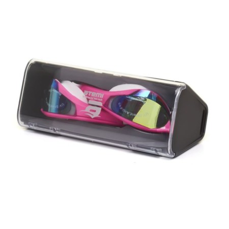 ATEMI N605M swimming glasses, silicone, pink color-4