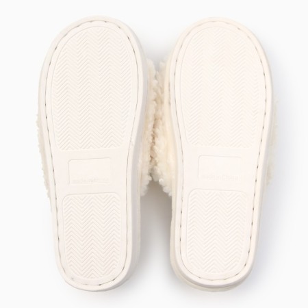 Women's slippers with an open nose, size 36-37, blue bow-13