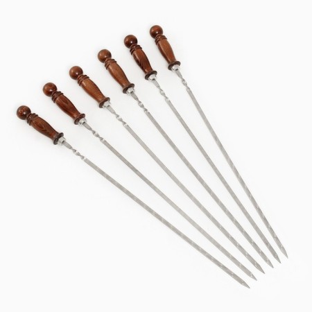 Set with skewers Gift "Shafran", 6 pcs, working part - 50 cm-3