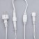 Garland "fringe" 3 × 0.6 m, IP44, UMS, white thread, 160 LED, yellow glow, 220 V
