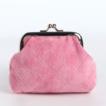 Women's wallet on the farmar, pink color-1