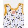 Sliders with buttons under the diapers of the tops "Penguins", height 56 ​​cm