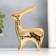 Souvenir ceramics "deer" gold 8x2.8x10.5 cm