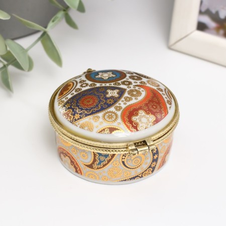 Coramics Coramics Round "Pisley pattern" 6.2x6.2x3.3 cm-2