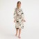 Women's bathrobe Ethel "Gchatik" sleeve 3/4, size 42-44, waffle 200g/m2, 100% cotton