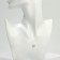 Piece "on the fishing line" cylinder, white color in silver, 30 cm