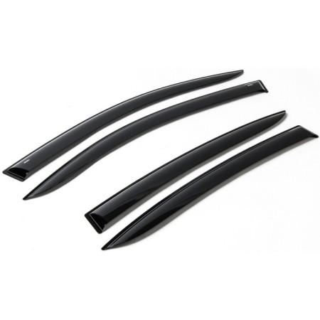 Window deflectors, Rival, Hyundai Sonata 2019-N.V., leaf PMMA, 4pcs, 32312002