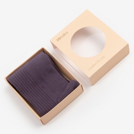 Women's socks minku color purple, size 36-39 (23-25 ​​cm)