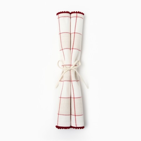 New Year. Ethel Napkin "Bright Cage" 30x40cm, 100% HL, Rogozhka 186 g/m2-1