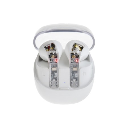 Wireless headphones R20, TWS, inserts, BT 5.3, 30/200 mAh, noise reduction, white-3