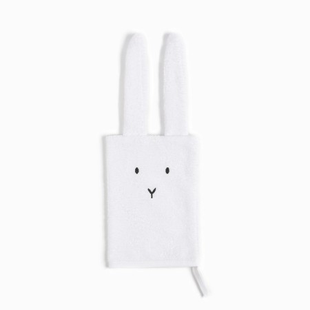 Set of crumb I (towel-angle, mitten, bib), white, 100% HL, 360 gr/m2-7