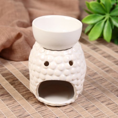 Aroma lamp ceramics "Buddha with a bowl on the head" mix 11.5x8x9 cm-2