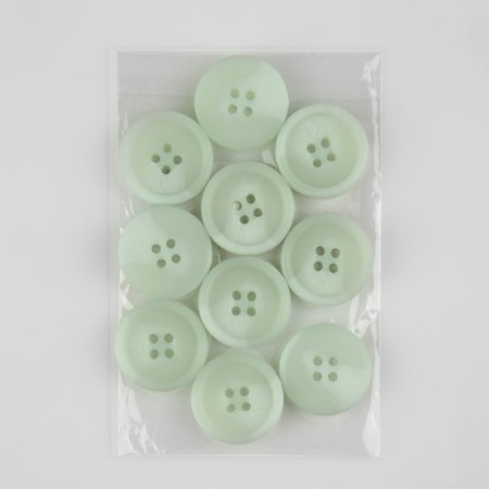 A set of buttons, 4 punctures, d = 22 mm, 10 pcs, olive color-3