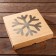 Folding box "Snowflake", craft, 20 x 20 x 4 cm
