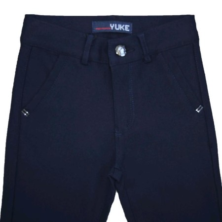 Pants for girls, height 146 cm, blue color-3