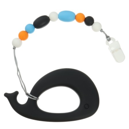 Silicone teether on the holder "Kit", Baby me-1