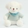 Soft toy "White Bear" in a blue jacket, 26 cm