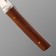 Brown knife-tanto 23.4cm in a braid in a tree, a blade 122mm/4.6mm