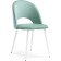 Chair on the metal frame Irre Metal/velor, white/green 50x55x82 cm