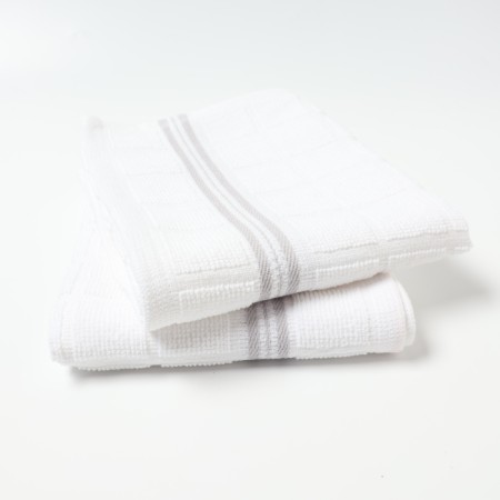 A set of towels Ethel "Aesthetics" 43x66cm - 2 pcs, col. White, hl. 100%-5