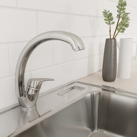MILARDO MILARDO M05SB0JM05 kitchen mixer, single -leaf, high spout 285 mm, chrome-1