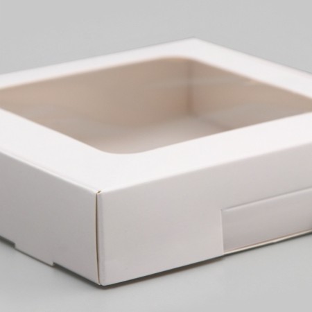 Self -charged box, white, 13 x 13 x 3 cm-2