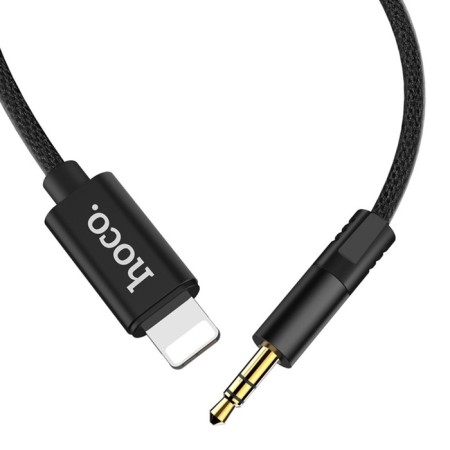 Audio cable Hoco UPA13, Jack 3.5 mm (M) - Lightning, 1 m, black-3