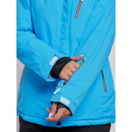 Ski costume female winter, size 44, blue color-11